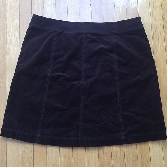 Charter Club Dark Brown Corduroy Skirt Size 14 - Picture 3 of 9